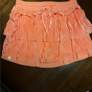 Simply Southern Pleated Peach Skirt